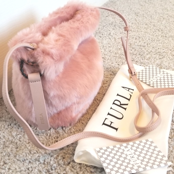 Furla faux fur bag Clearance